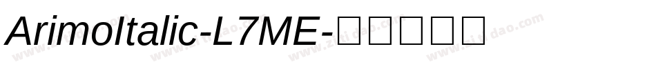 ArimoItalic-L7ME字体转换
