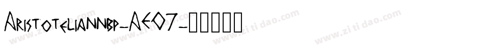 Aristoteliannbp-AEO7字体转换