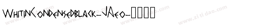 WhitinCondensedblack-JAeo字体转换