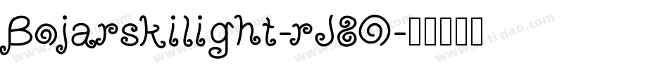 Bojarskilight-rJ8O字体转换