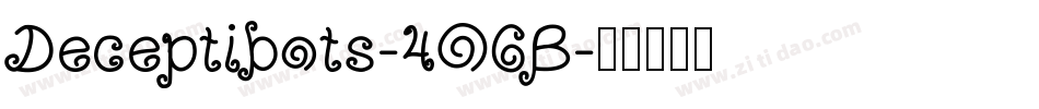 Deceptibots-4O6B字体转换