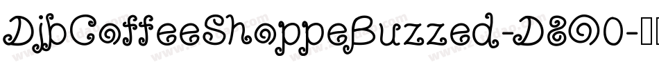 DjbCoffeeShoppeBuzzed-D8O0字体转换