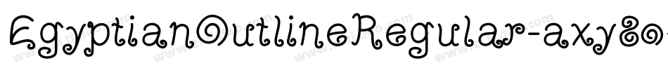 EgyptianOutlineRegular-axy8o字体转换