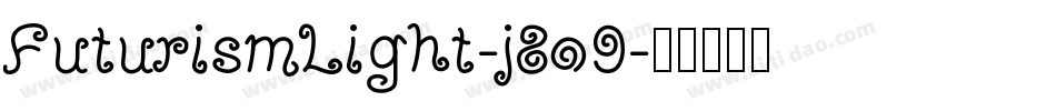 FuturismLight-j8o9字体转换
