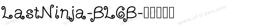 LastNinja-BL6B字体转换