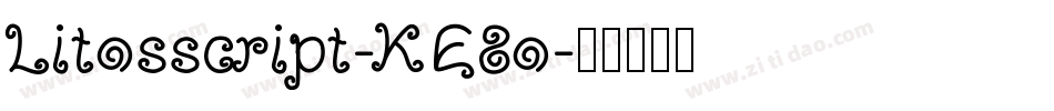 Litosscript-KE8o字体转换