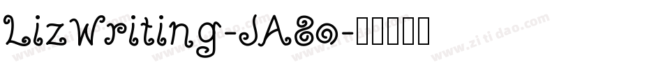 LizWriting-JA8o字体转换