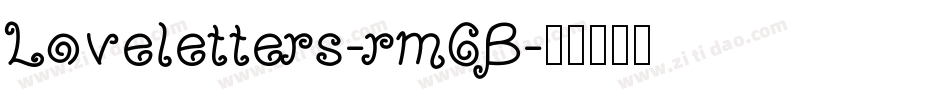 Loveletters-rm6B字体转换