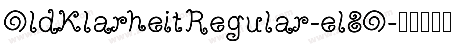 OldKlarheitRegular-el8O字体转换