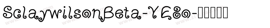 SclaywilsonBeta-YE8o字体转换