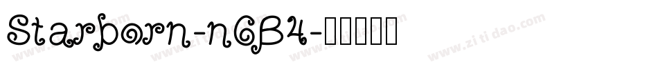 Starborn-n6B4字体转换 Starborn-n6B4字体转换