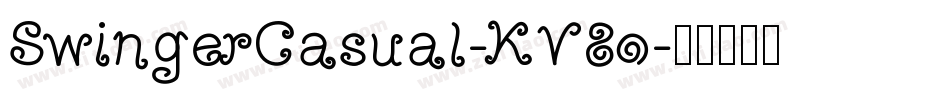 SwingerCasual-KV8o字体转换