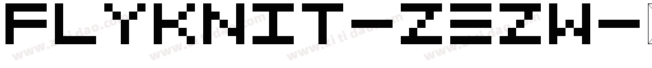 Flyknit-zeZw字体转换