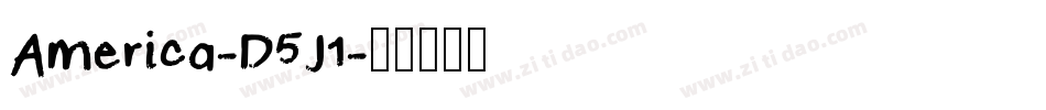 America-D5J1字体转换