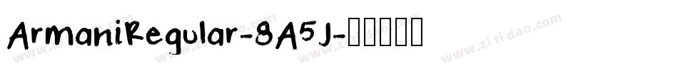 ArmaniRegular-8A5J字体转换