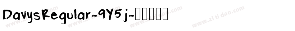 DavysRegular-9Y5j字体转换