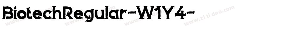 BiotechRegular-W1Y4字体转换