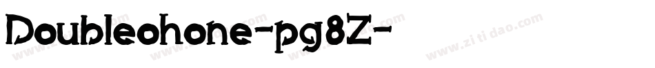 Doubleohone-pg8Z字体转换