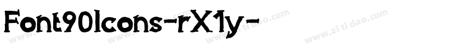 Font90Icons-rX1y字体转换