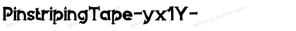 PinstripingTape-yx1Y字体转换