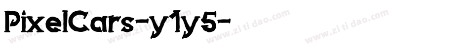 PixelCars-y1y5字体转换