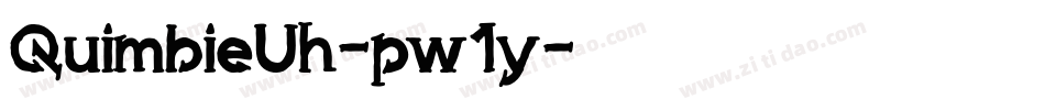 QuimbieUh-pw1y字体转换