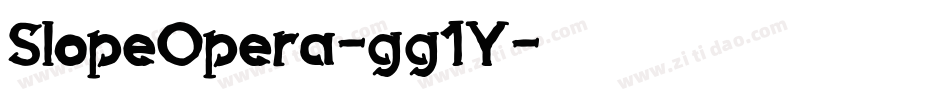 SlopeOpera-gg1Y字体转换