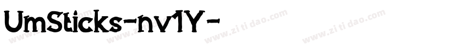 UmSticks-nv1Y字体转换