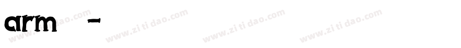 arm字库字体转换