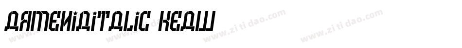 ArmeniaItalic-KeaW字体转换