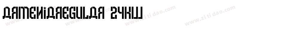 ArmeniaRegular-2yKW字体转换