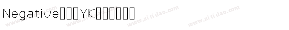 Negative-26YK字体转换 Negative-26YK字体转换