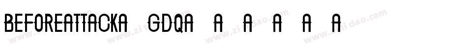 BeforeAttack-GDq字体转换