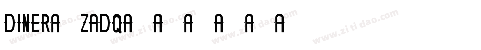 Diner-ZaDq字体转换 Diner-ZaDq字体转换