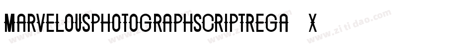 MarvelousphotographscriptReg-x38dq字体转换