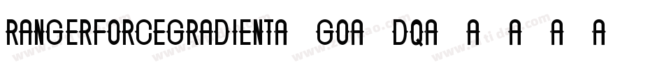 RangerForceGradient-GO3Dq字体转换