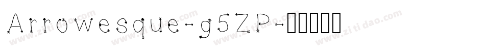 Arrowesque-g5ZP字体转换