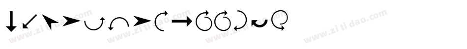 DNealianArrows字体转换