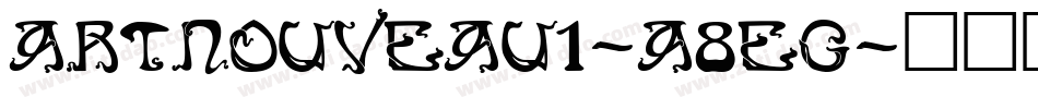 Artnouveau1-A8eg字体转换