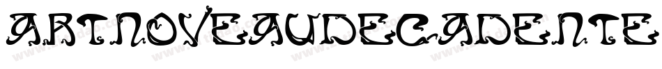 Artnoveaudecadente-6xXY字体转换