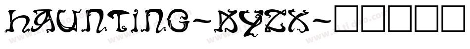 Haunting-KYzX字体转换