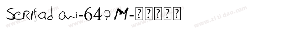 Serifadow-64qM字体转换