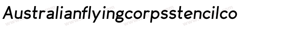 Australianflyingcorpsstencilco-epnm字体转换