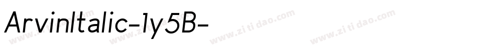 ArvinItalic-1y5B字体转换