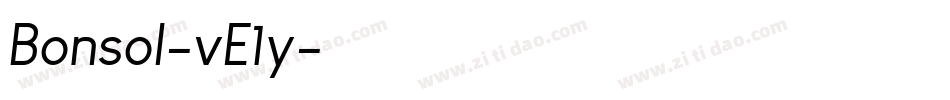 Bonsol-vE1y字体转换