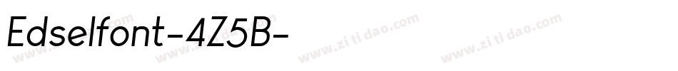 Edselfont-4Z5B字体转换