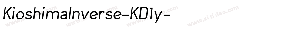 KioshimaInverse-KD1y字体转换