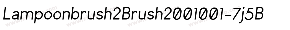 Lampoonbrush2Brush2001001-7j5B字体转换