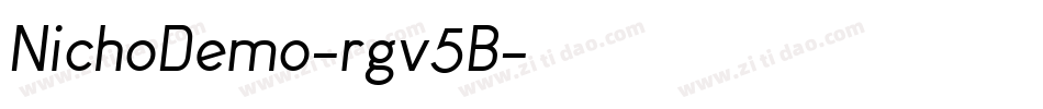 NichoDemo-rgv5B字体转换