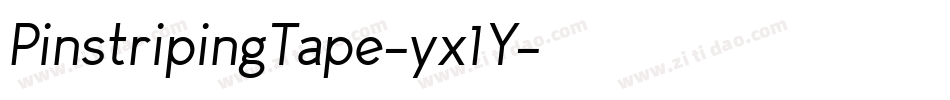 PinstripingTape-yx1Y字体转换